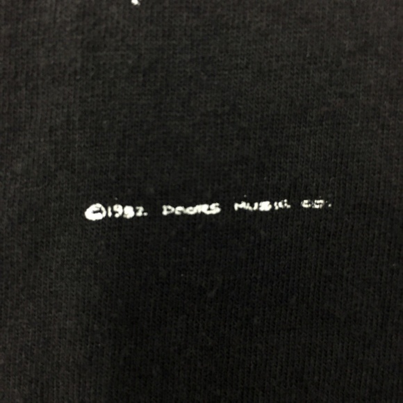The Doors Vintage 1983 Signatures Black T Shirt - Picture 4 of 8